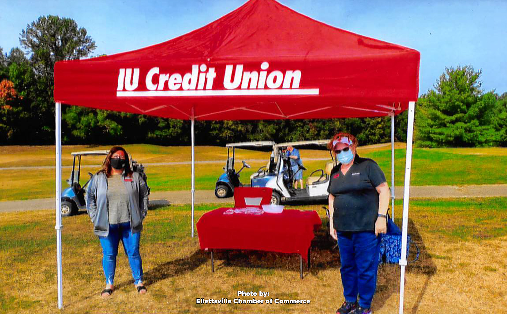 Photo of IU Credit Union at the Greater Ellettsville Chamber of Commerce Golf Scramble