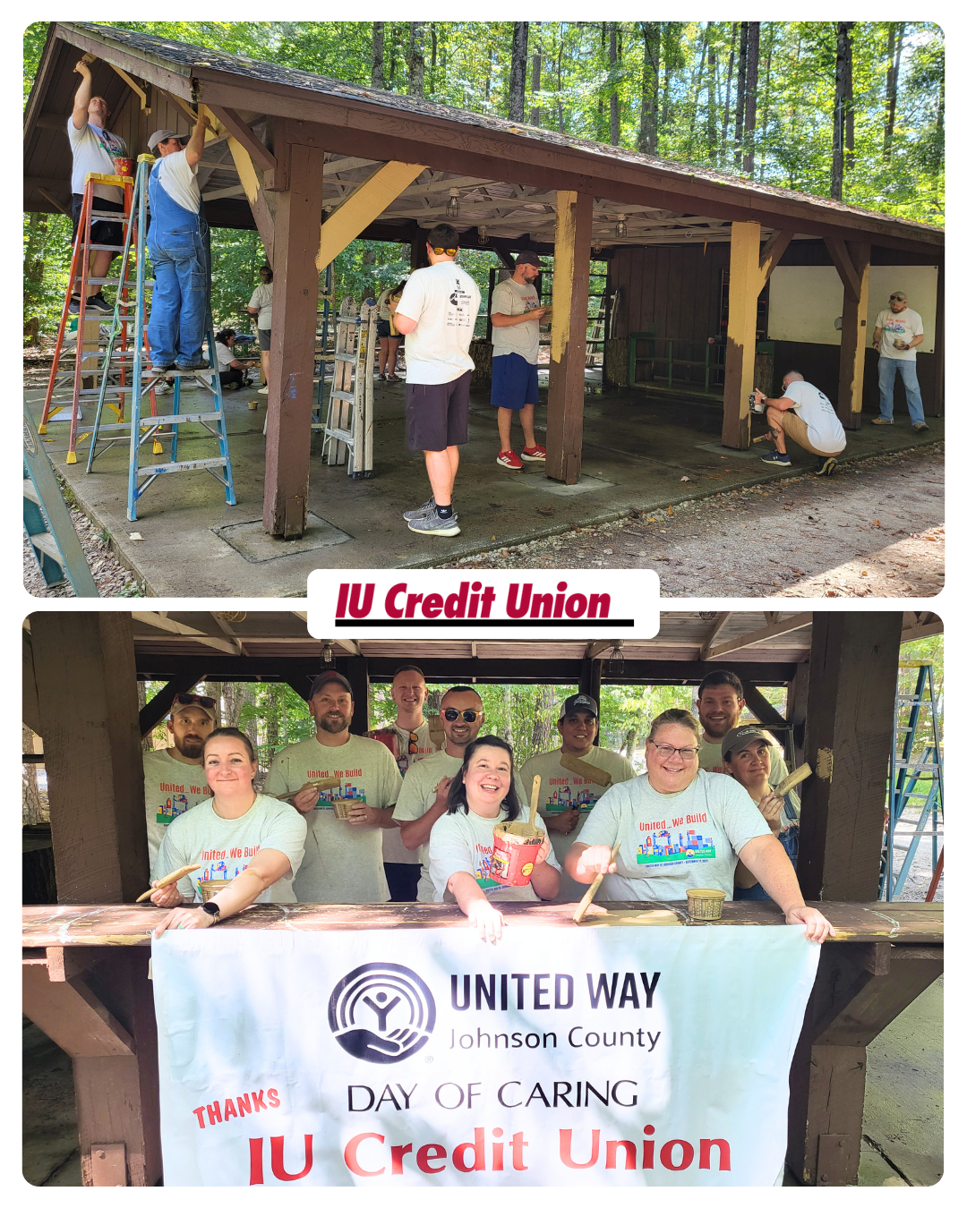 Photo of IUCU employees participating in the Day of Caring Event