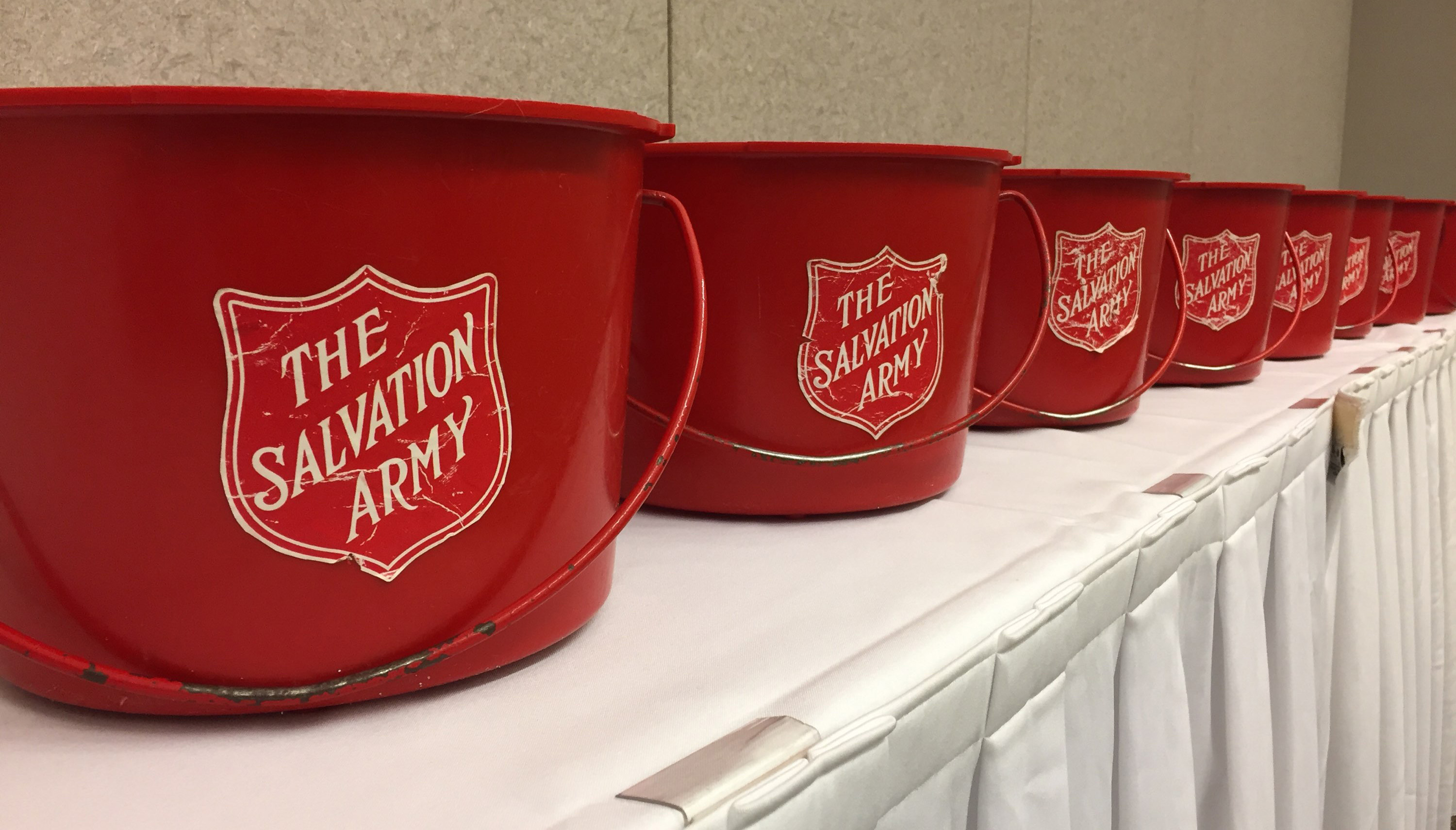 Salvation Army Kettle Buckets