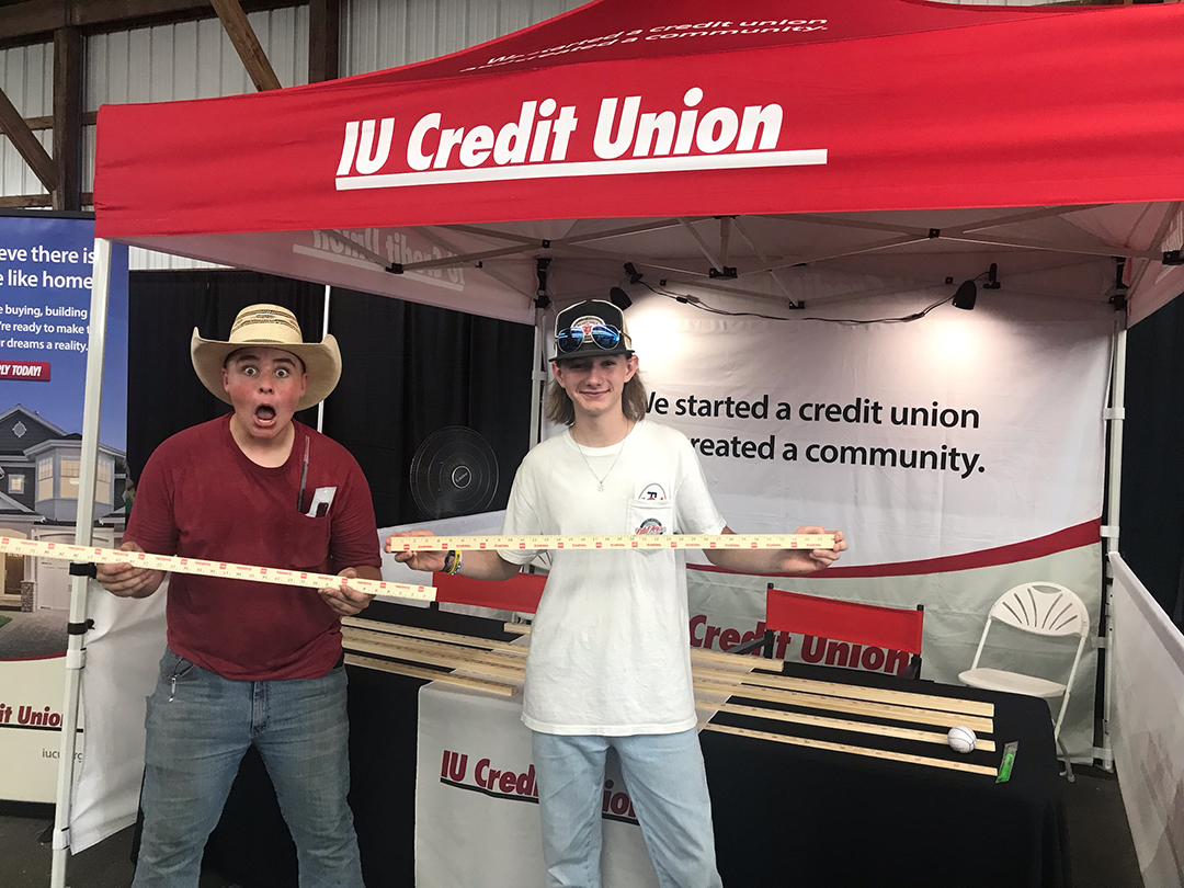 Photo the IU Credit Union Booth at the Monroe County Fair