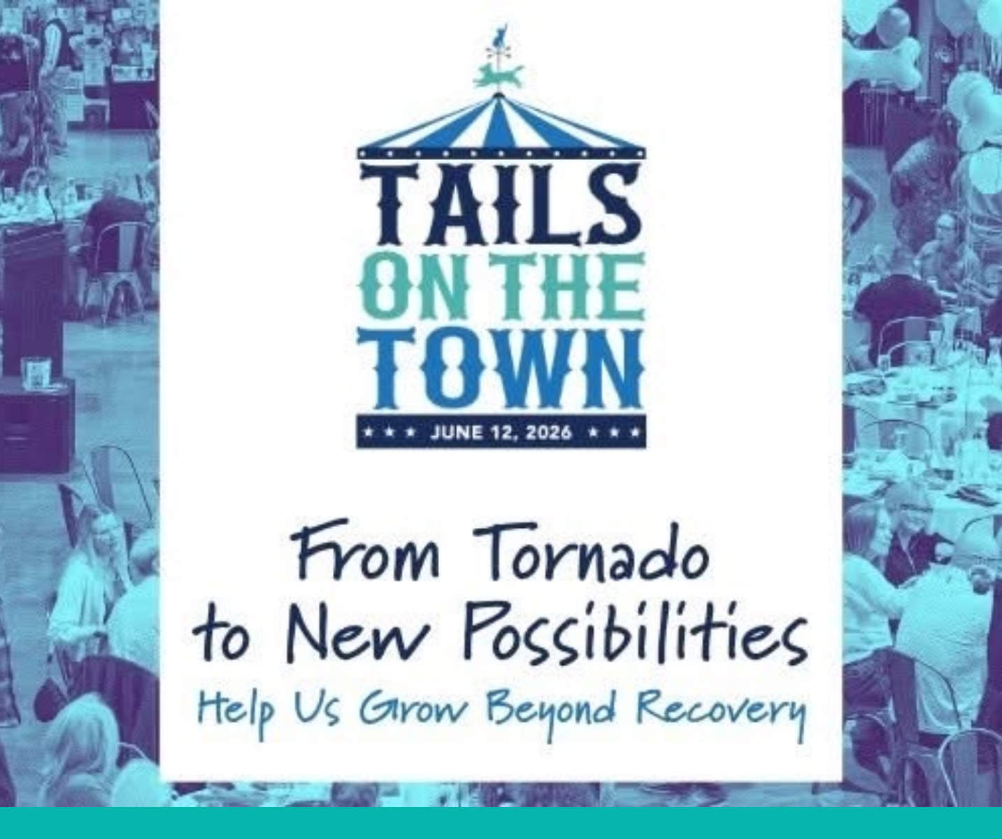 tails on the town logo