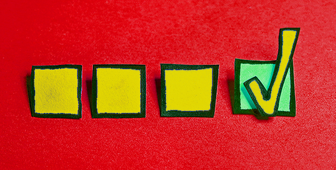 Photo of unchecked and checked checkboxes