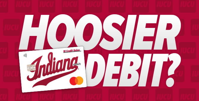 Hoosier Debit? Image with Indiana Script Debit Card