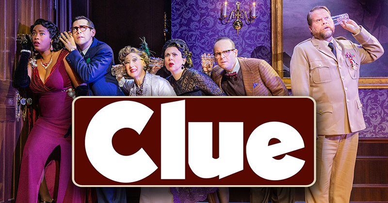 Image of ad for Clue at the IU Auditorium