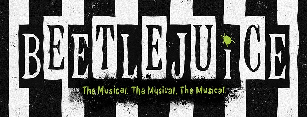 Image of ad for Beetlejuice at the IU Auditorium