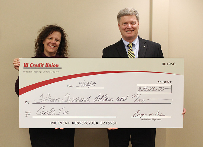 IU Credit Union supports Girls Inc.