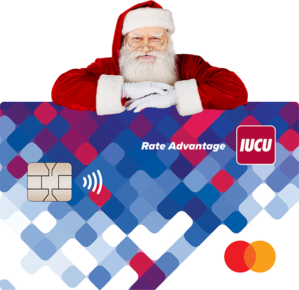 Image of Rate Advantage Credit Card and Santa